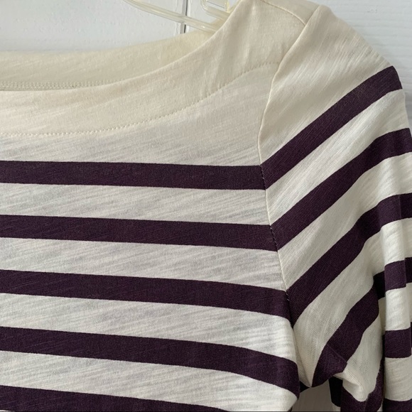 Ann Taylor Loft Long Sleeve Stripe Tee - Picture 5 of 9